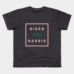 Biden Harris 2020 AKA BH2020 Pink + Green T-Shirt Kids T-Shirt